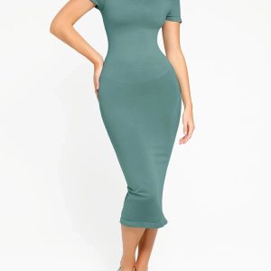 Shapewear Eco-Friendly Off Shoulder Seamless Dress